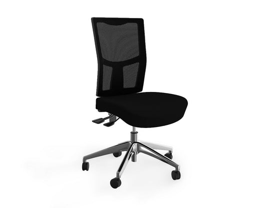Urban Mesh Ergonomic Office Chair Aluminium Base - Black Office Chair OLGY-Local   