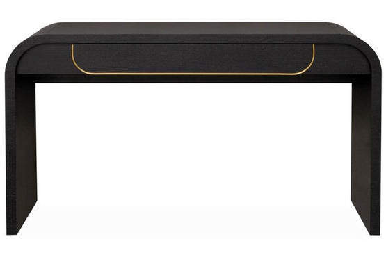 Harley 1.4m Console Table - Textured Espresso Black Console Table Valerie-Core   
