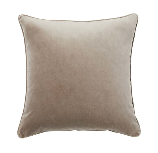 Weave Zoe 50cm Velvet Cushion - Truffle Cushion Weave-Local   