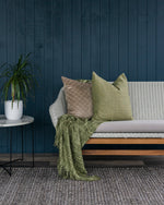 Ollo Adria Linen & Cotton Cushion - Olive Cushion Furtex-Local   
