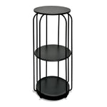 Alicia Round Side Table - Black Side Table Swady-Core   