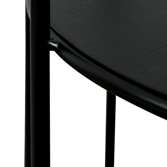 Alicia Round Side Table - Black Side Table Swady-Core   