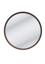 Anderson Walnut 100cm Round Mirror - Natural Mirror Trendy-Local   