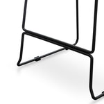 Apollo Bar Stool With Walnut Timber Seat - Black Frame Bar Stool New Home-Core   