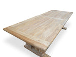 Artica Elm Wood 3m Dining Table - Rustic Natural Dining Table Reclaimed-Core   