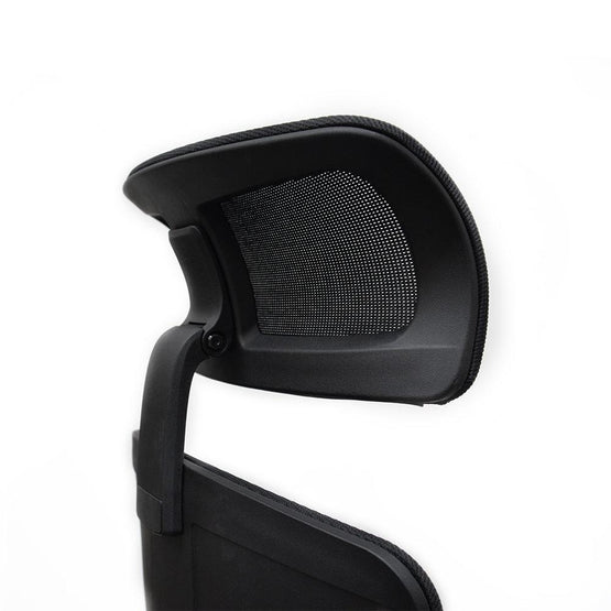 Benson Mesh Fabric Office Chair With Head Rest - Black Office Chair LF-Core   