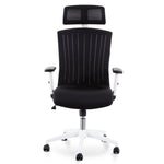 Caleb Mesh Office Chair - Black and White Office Chair LF-Core   