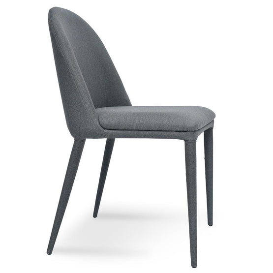 Carter Fabric Dining Chair - Gunmetal Grey - Last One Dining Chair Homei-Core   