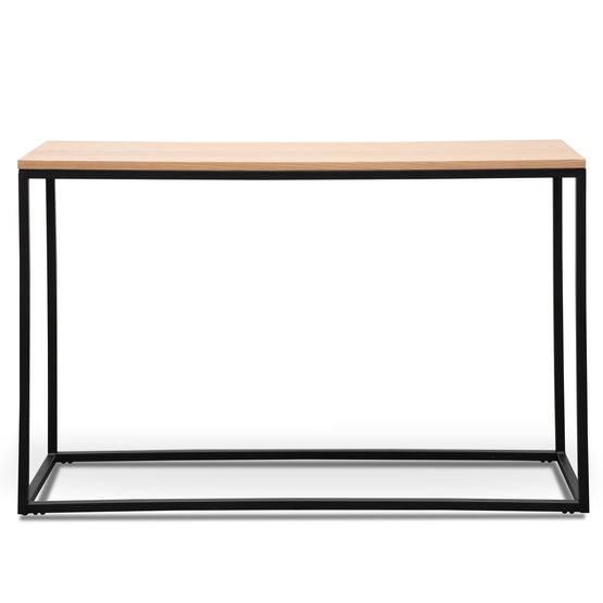 Chelsa 1.2m Natural Wood Console Table - Black Console Table KD-Core   