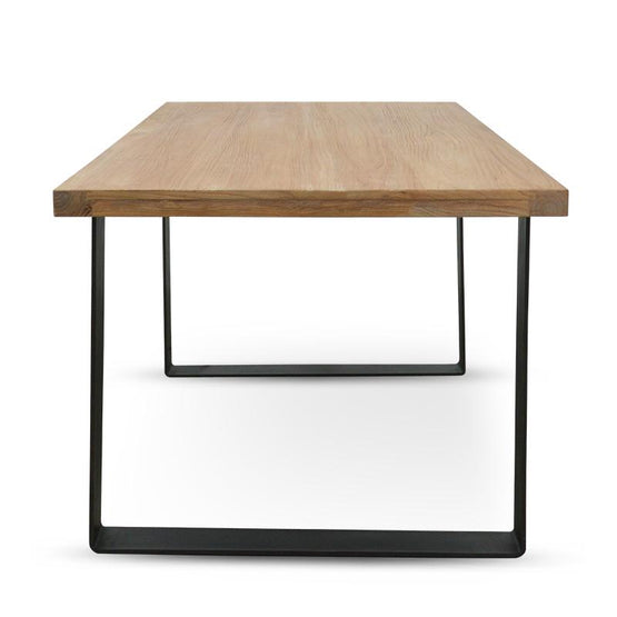 Dalton Reclaimed Elm Wood 1.7m Dining Table - Rustic Natural Dining Table Reclaimed-Core   