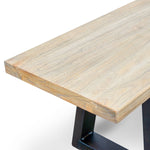 Edwin 2m Reclaimed Elm Wood Bench - Natural Bench Reclaimed-Core   