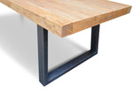 Edwin Reclaimed Elm Wood 3m Dining Table -1.2m (W) - Upgraded Top Dining Table Reclaimed-Core   