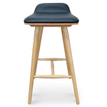 Ex Display - Finn Bar stool - Black PU - Natural Bar Stool Drake-Core   