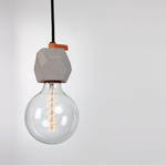 Axe Concrete Pendant Light - Grey Pendant Lamp By-Local   