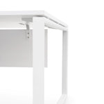 Halo 2 Seater 160cm Office Desk With Privacy Screen - White - Upgraded Legs Workstation Sun Desk-Core   