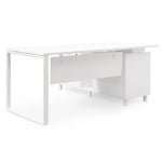 Halo 180cm Executive Office Desk Left Return - White Office Desk Sun Desk-Core   