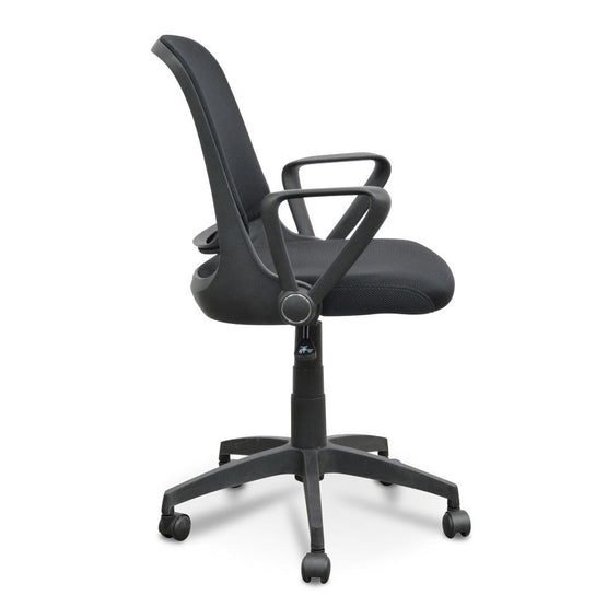 Heston Fabric Office Chair - Full Black Office Chair LF-Core   