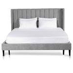 Hillsdale Queen Bed Frame - Flint Grey - Last One Queen Bed Ming-Core   
