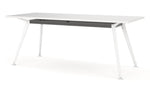 Horizon Melamine Office Table 1.8m - White Legs Meeting Table OLGY-Local   