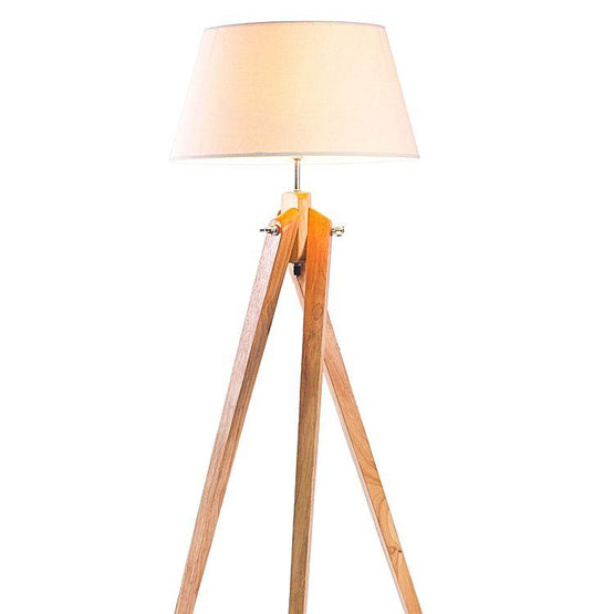 Izu Tripod Floor Lamp White - Natural Floor Lamp New Oriental Lighting-Local   
