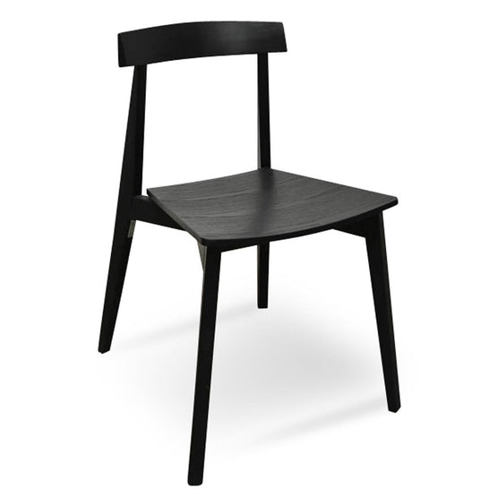 Jira Wood Dining Chair - Black Dining Chair Drake-Core   