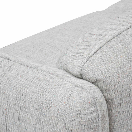 Joanna 3 Seater Fabric Sofa - Light Spec Grey Sofa IGGY-Core   
