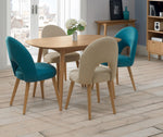 Johansen Scandinavian 1.3m Fixed Dining Table - Natural Dining Table VN-Core   