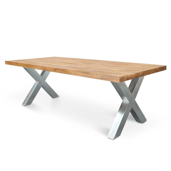 Kent 2.5m Outdoor Dining Table - Galvanized Outdoor Table Eminem-Core   