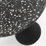 Melano High Terrazzo Top Side Table - Black Base Side Table The Form-Local   