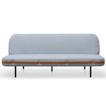 Melinda 3 Seater Fabric Sofa Bed - Light Blue Sofa Bed Nis-Sofa-Core   