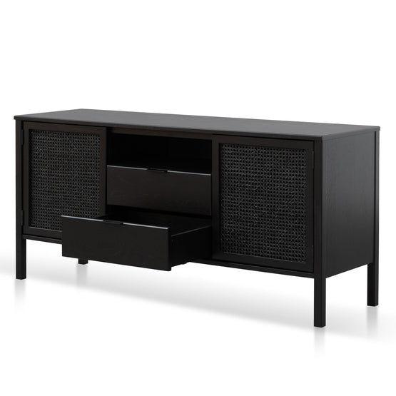 Ex Display - Molina 1.56m Wooden Sideboard - Black Buffet & Sideboard Cube Home-Core   