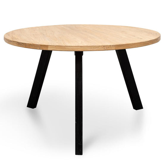 Nena Reclaimed 1.25m Round Dining Table - Black Legs Dining Table Reclaimed-Core   