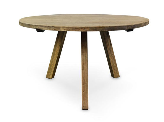 Nena Reclaimed 1.25m Round Wooden Dining Table Dining Table Reclaimed-Core   