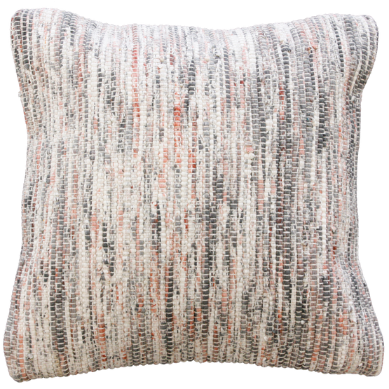Ollo Oregon Mottled Cotton Cushion - Grey & Pink Cushion Furtex-Local   