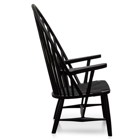 Willow Peacock Lounge Chair - Black Armchair Swady-Core   