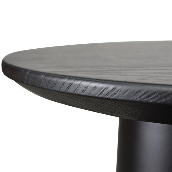 Polly Round Side Table - Black Bedside Table Swady-Core   