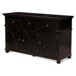 Satarra Black Timber Sideboard Buffet & Sideboard One World Collection-Local   