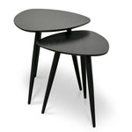 Set of 2 - Lauren Side Table - Black Side Table KD-Core   