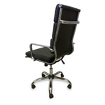 Aria High Back Office Chair - Black Leather Office Chair Yus Furniture-Core   