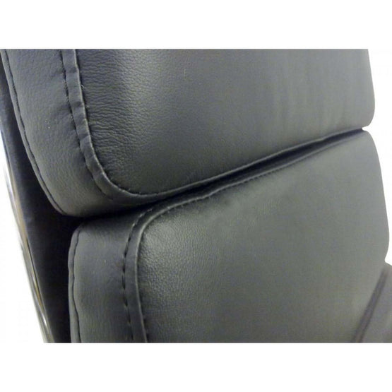 Aria High Back Office Chair - Black Leather Office Chair Yus Furniture-Core   