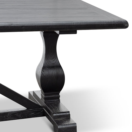 Titan Reclaimed Dining Table 3m - Black- 1.2m (W) - Thick Top Dining Table Reclaimed-Core   