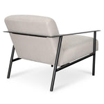 Tracy Fabric Lounge Chair - Beige Armchair Nicki-Core   