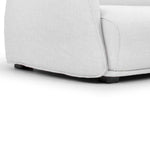 Troy 3 Seater Right Chaise Fabric Sofa - Light Texture Grey Chaise Lounge Original Sofa-Core   