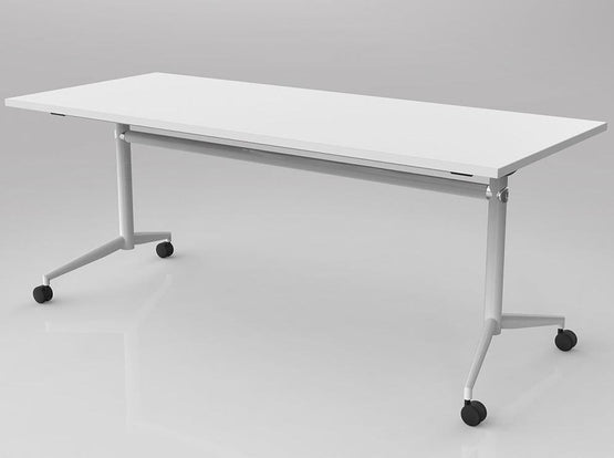 Uni 1.8m White Flip Table Meeting Table OLGY-Local   