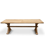 Winston Reclaimed 3m Elm Wood Dining Table - Rustic Natural Dining Table Reclaimed-Core   