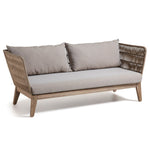 Zane Acacia Wood 2 Seater Fabric Sofa Sofa The Form-Local   