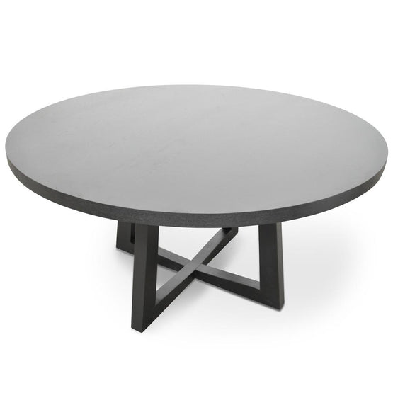 Zodiac 1.5m Round Wooden Dining Table - Black Dining Table Swady-Core   