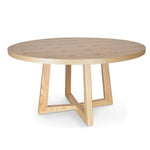 Zodiac 1.5m Round Wooden Dining Table - Natural Dining Table Swady-Core   