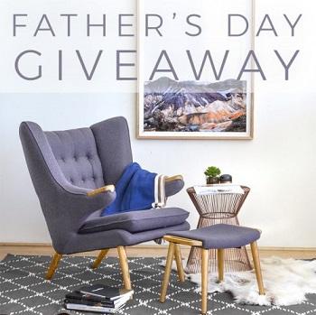 FATHER’S DAY GIVEAWAY - Chance to WIN a Papa Bear Lounge Chair + Ottoman