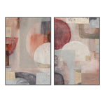 Neutral Fantasia, Style A & B, Set of 2, By Courtney Prahl Wall Art Gioia-Local 40x60cm Framed Canvas Black